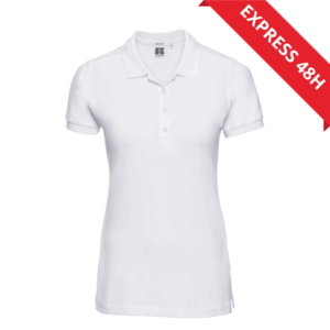 Women Fitted Stretch Polo EXPRESS